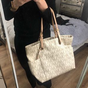 Michael Kors Beige MK Purse